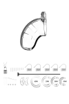 Cage de chasteté 6,5cm avec plug d'urètre - ManCage 15 Cage de chasteté 6,5cm avec plug d'urètre - ManCage 15