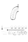 Cage de chasteté 10cm avec sonde urétrale - ManCage 16 Cage de chasteté 10cm avec sonde urétrale - ManCage 16