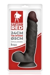 Gode r�aliste The Intense Black 24 x 5 cm - Captain Red